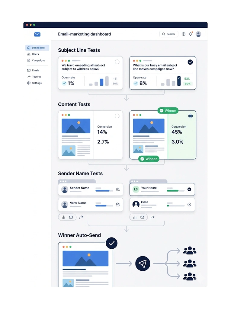 A/B Split Testing — GetBiz Campaign