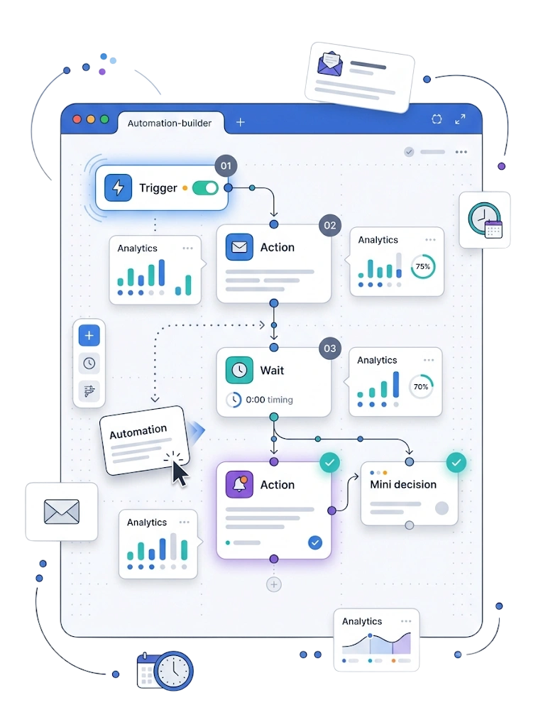 Visual Automation Builder — GetBiz Campaign