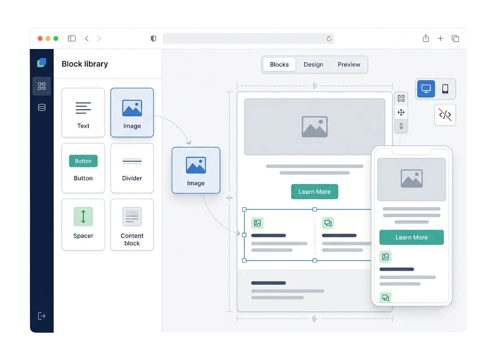 Build visually, no code.