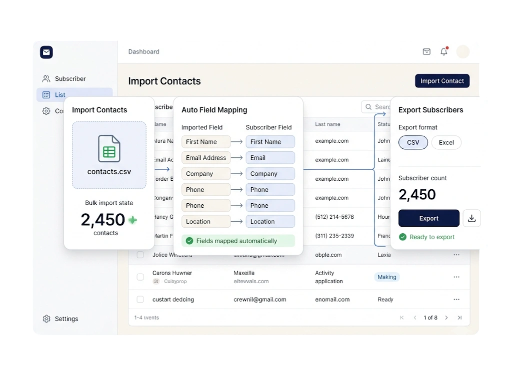 GetBiz Campaign import & export