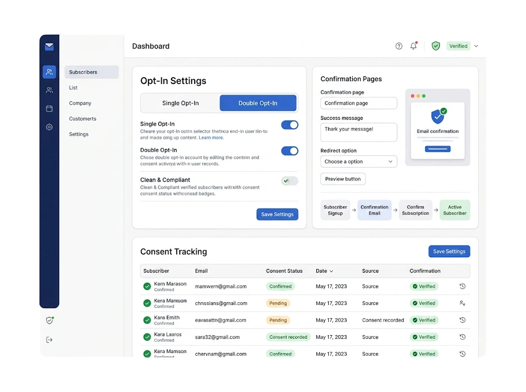 GetBiz Campaign opt-in (single & double)
