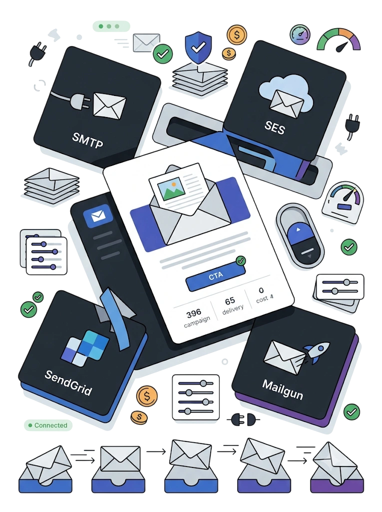 Sending Servers (SMTP, SES, SendGrid, Mailgun) — GetBiz Campaign
