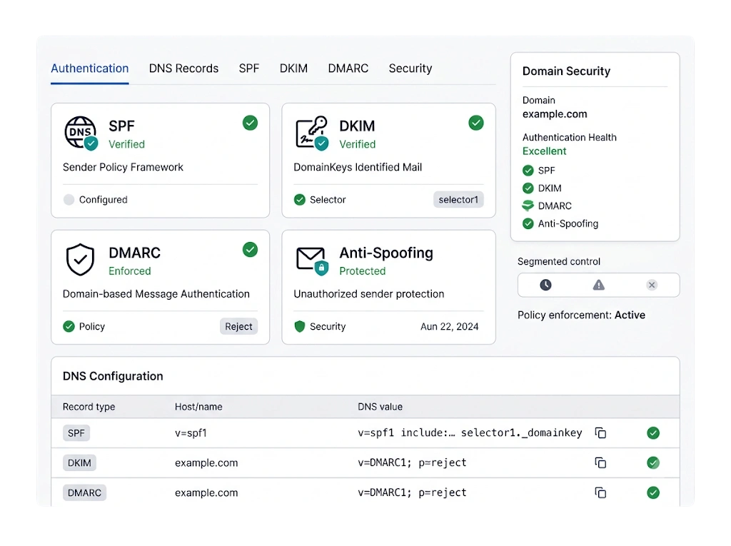 GetBiz Campaign spf / dkim / dmarc