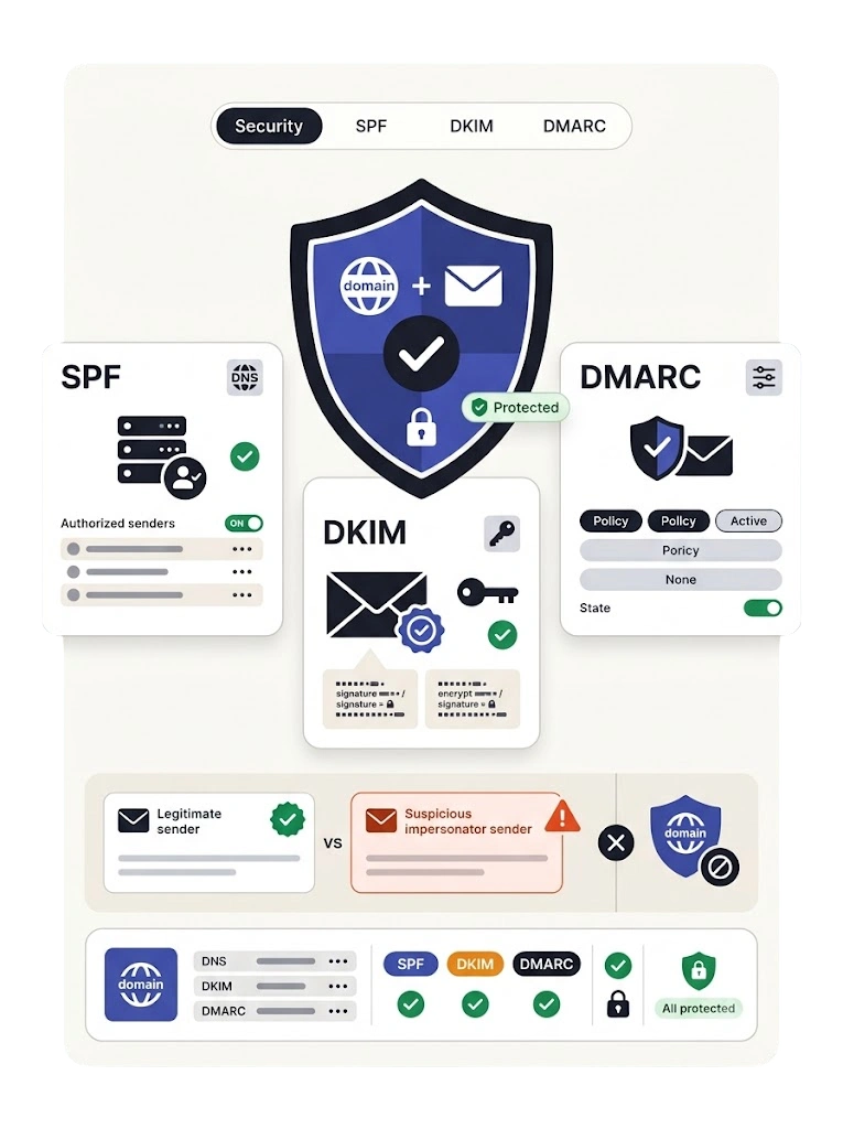 SPF / DKIM / DMARC — GetBiz Campaign