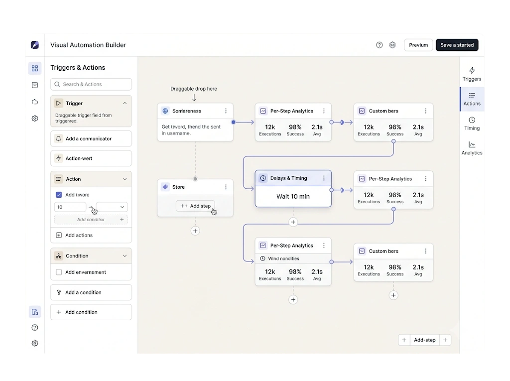 GetBiz Campaign visual automation builder
