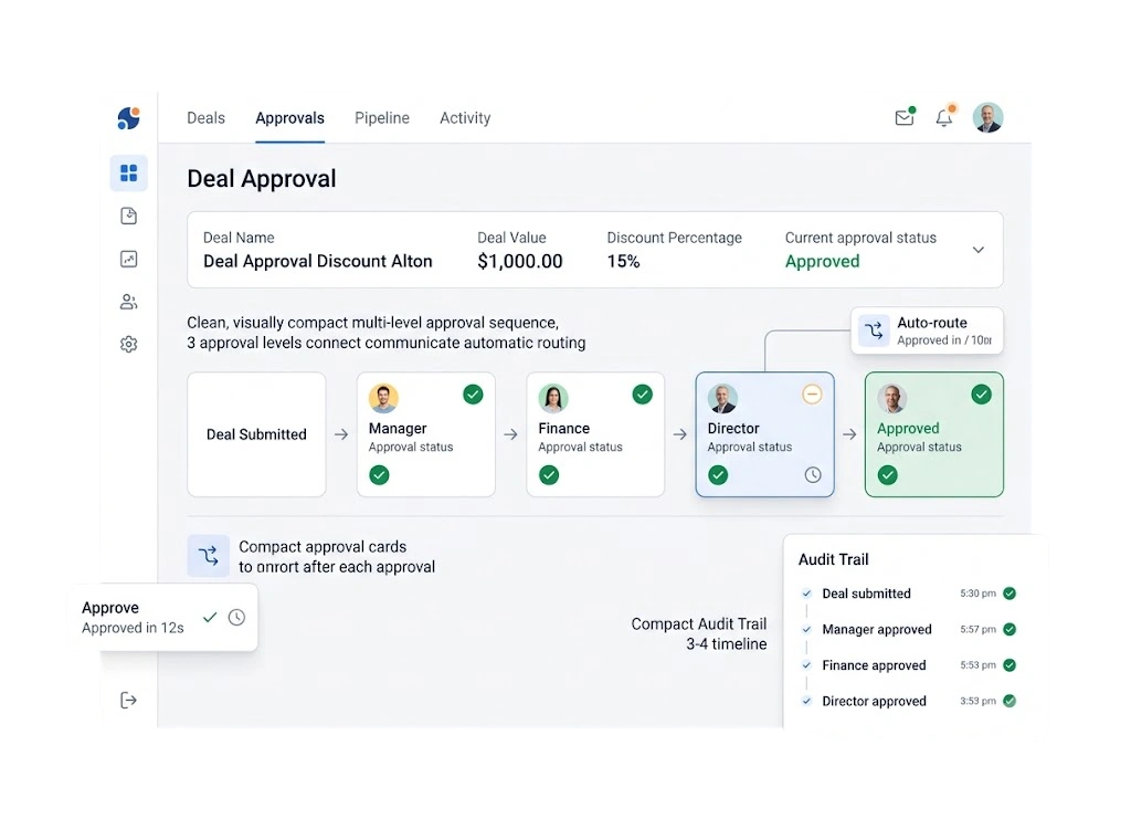 Approve deals in seconds.