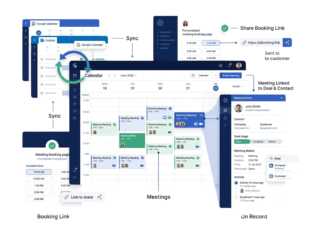 GetBiz CRM calendar