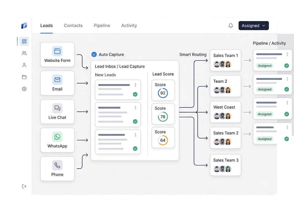 Capture and route every lead.