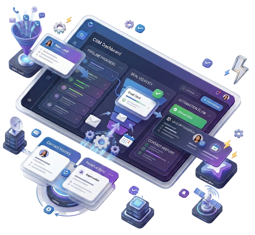GetBiz CRM salesforce automation dashboard