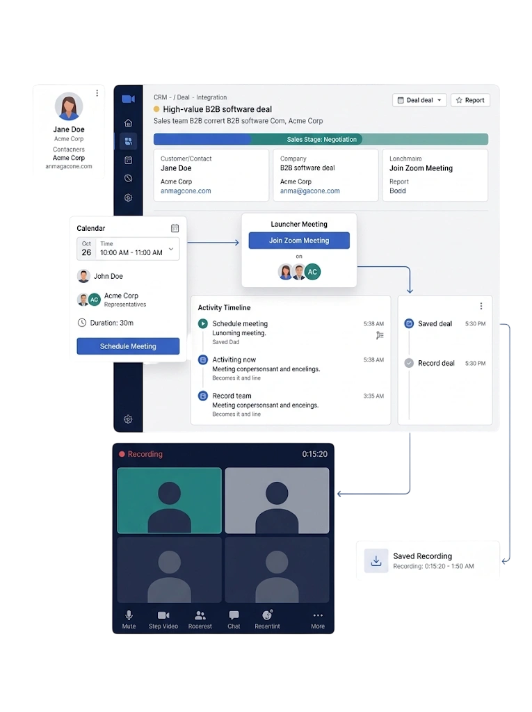 Zoom Meeting Integration — GetBiz CRM