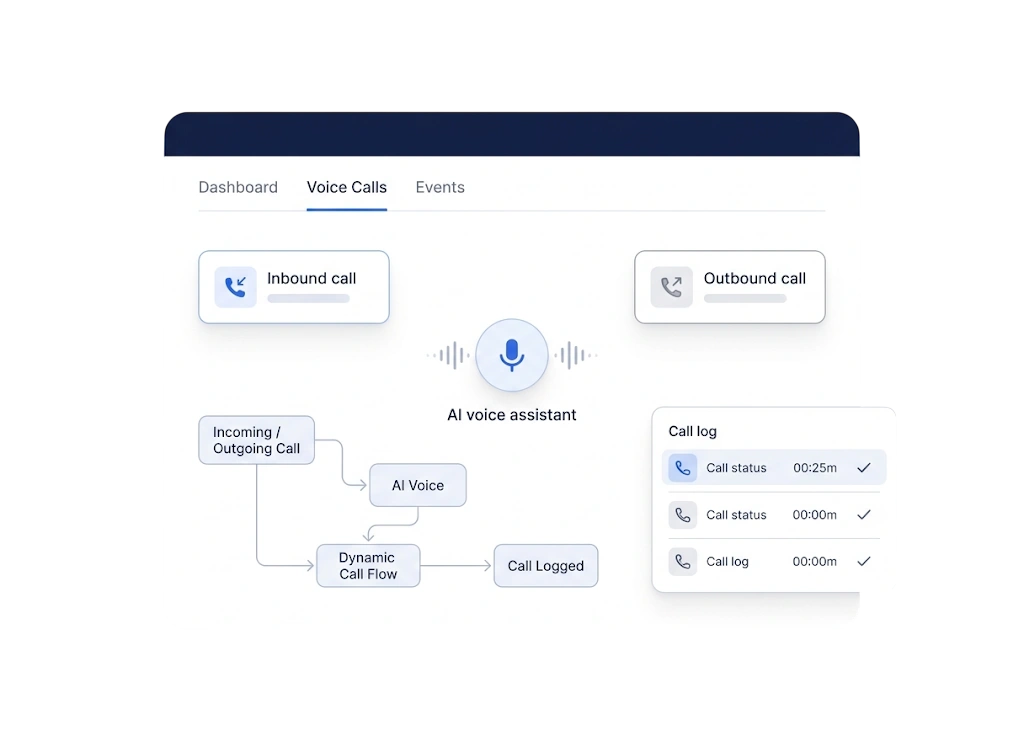 Talk to customers with AI voice.