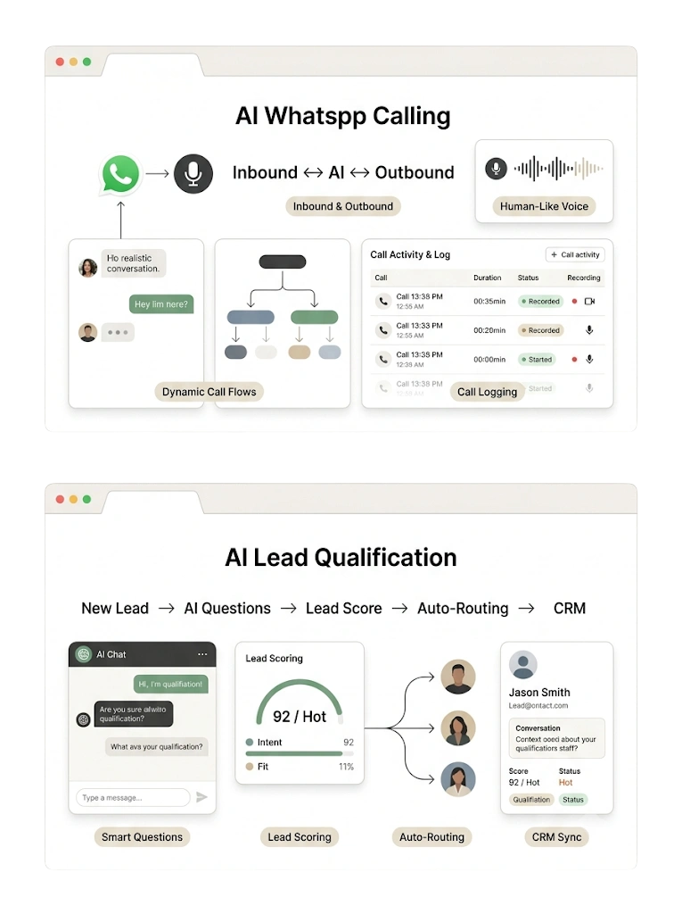 AI WhatsApp Calling — GetBiz WhatsApp