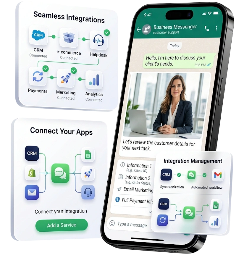 Integrations & API — GetBiz WhatsApp
