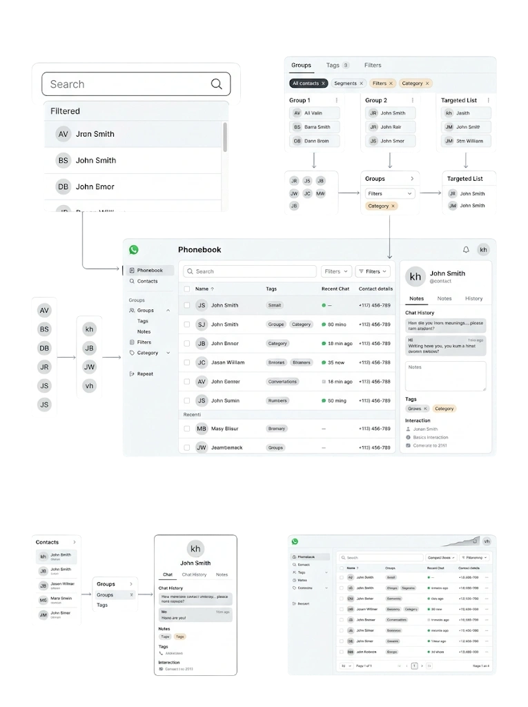 Phonebook & Contact Lists — GetBiz WhatsApp