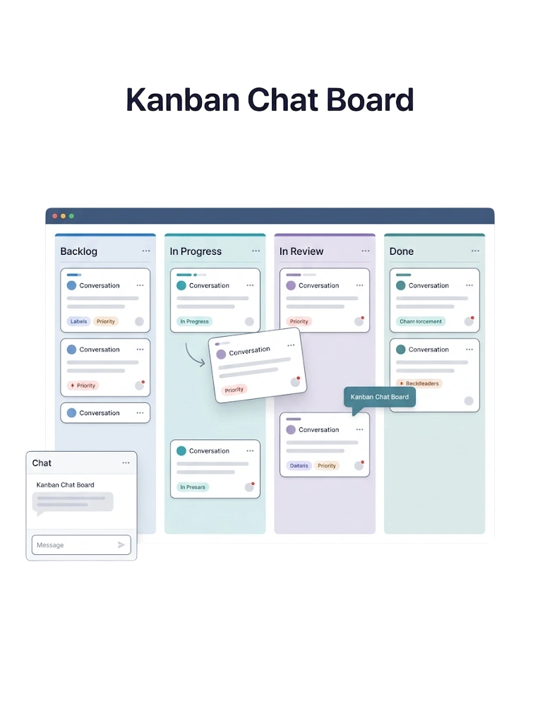 Kanban Chat Board — GetBiz WhatsApp