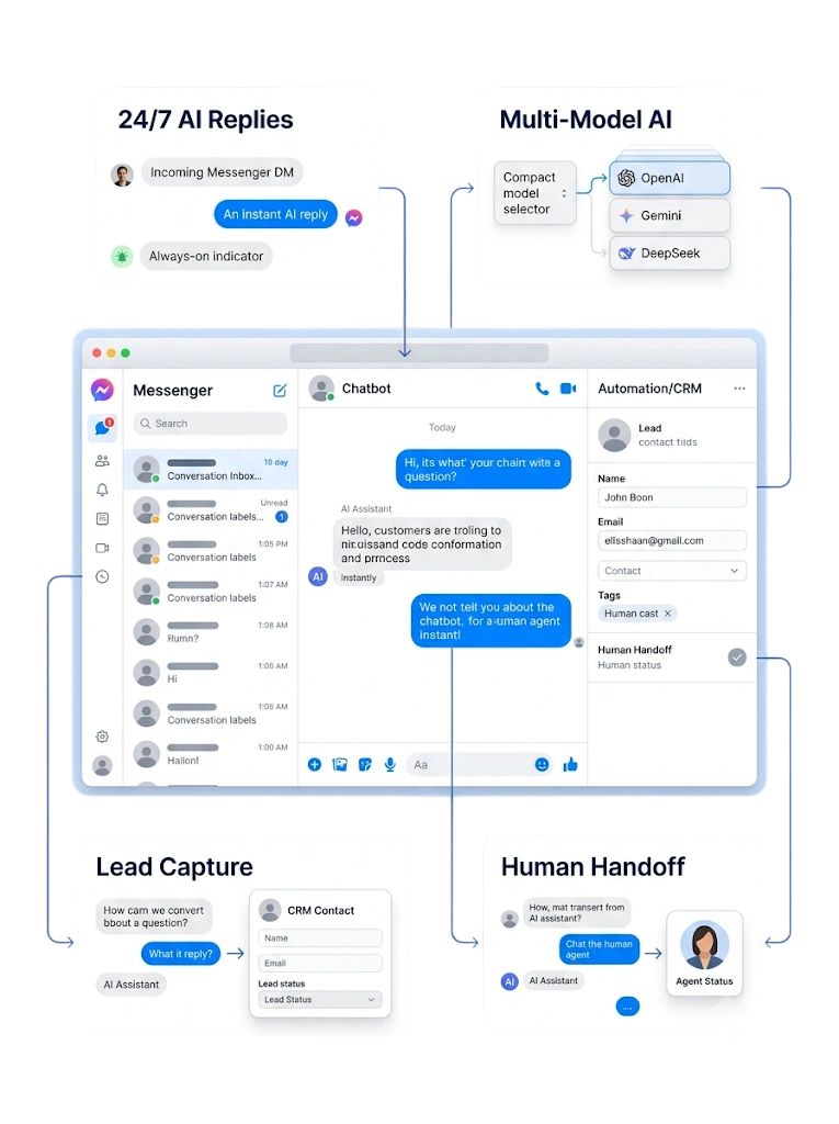 Messenger Chatbot — GetBiz WhatsApp