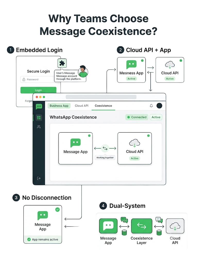 WhatsApp Coexistence — GetBiz WhatsApp