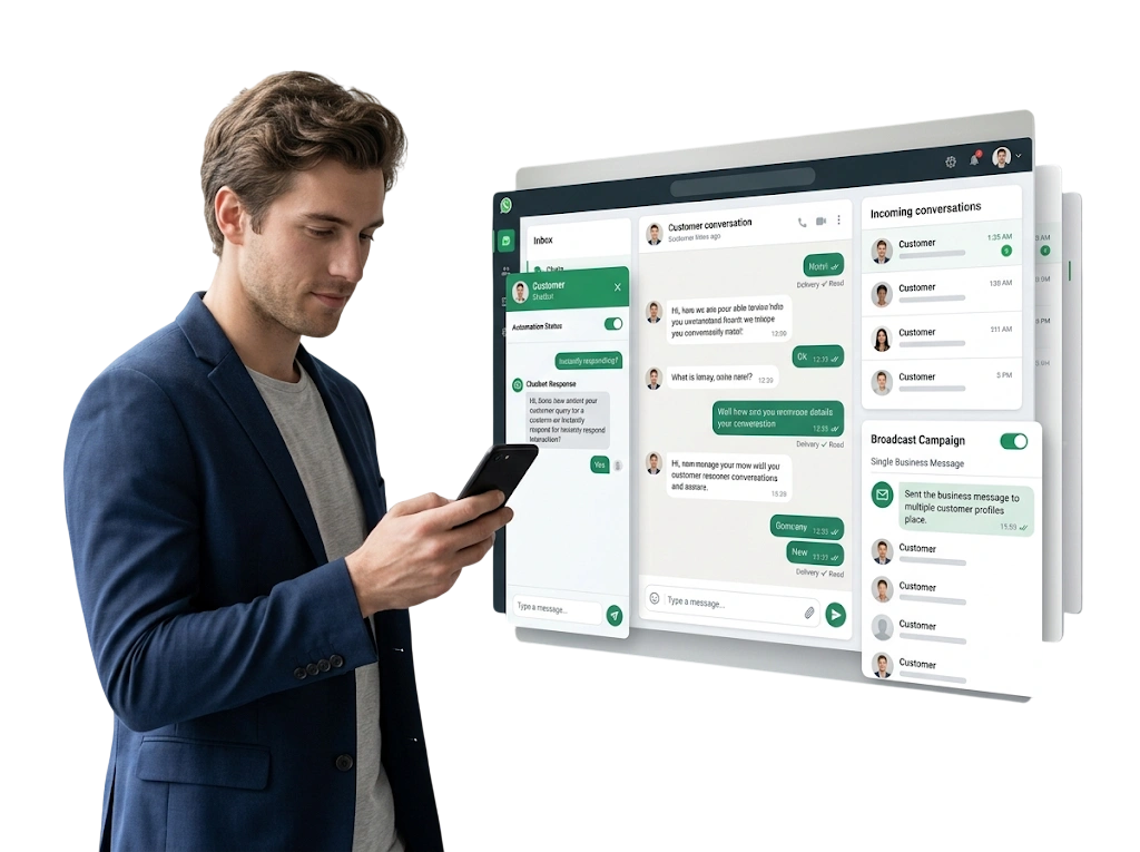 GetBiz WhatsApp automation dashboard